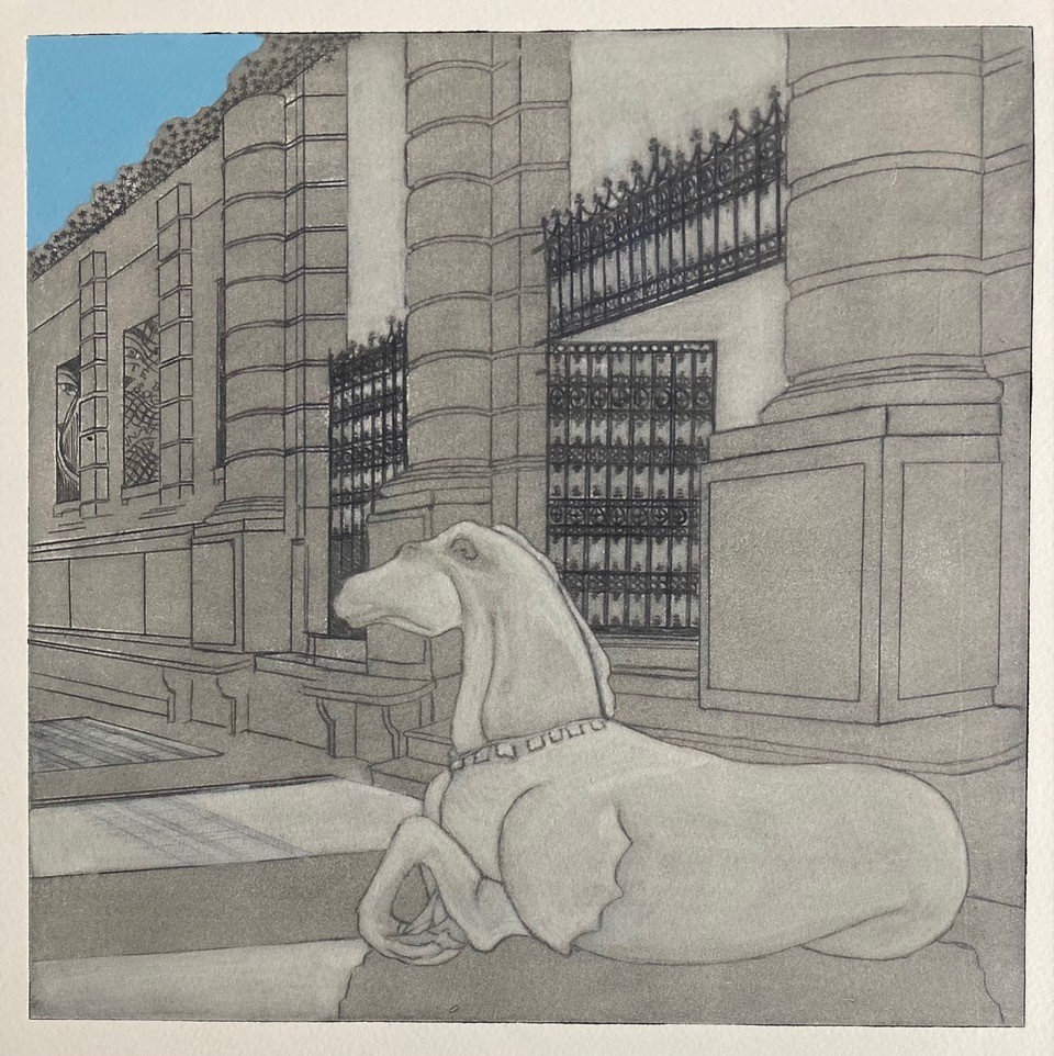 Sally Spens - A Horse Amongst Art Lovers