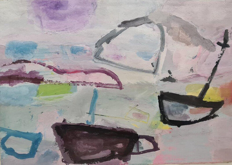 Fraser Taylor Scottish Islands May , gouache on paper 1994 60 x 76 cm