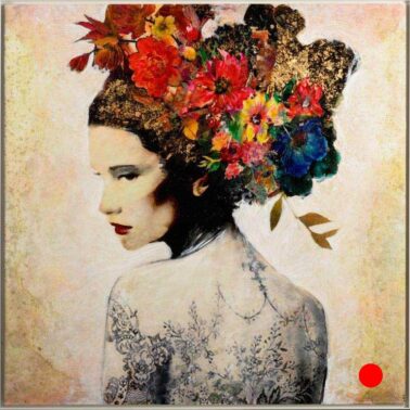 Laura Bofill A La Ensucha De Todo 112 x 112cm acrylic and photography on aluminium