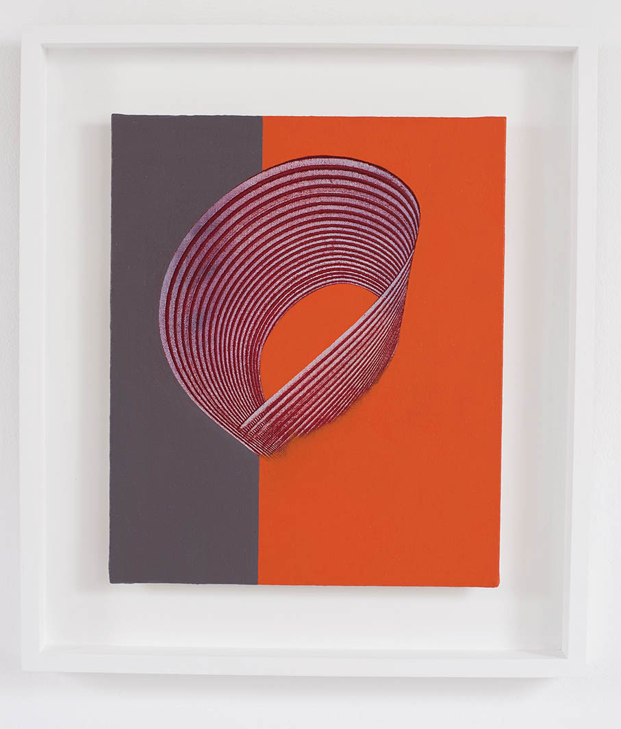 Suzi Morris. Tata Box, Oil on Paper, 42 x 47 cm. Framed