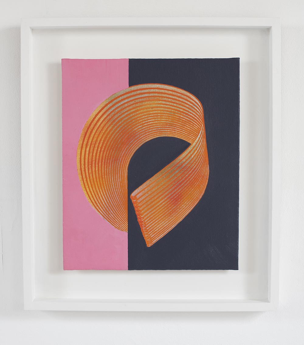 Suzi Morris - The Cell Line, Oil on Paper, 42 x 47 cm. Framed