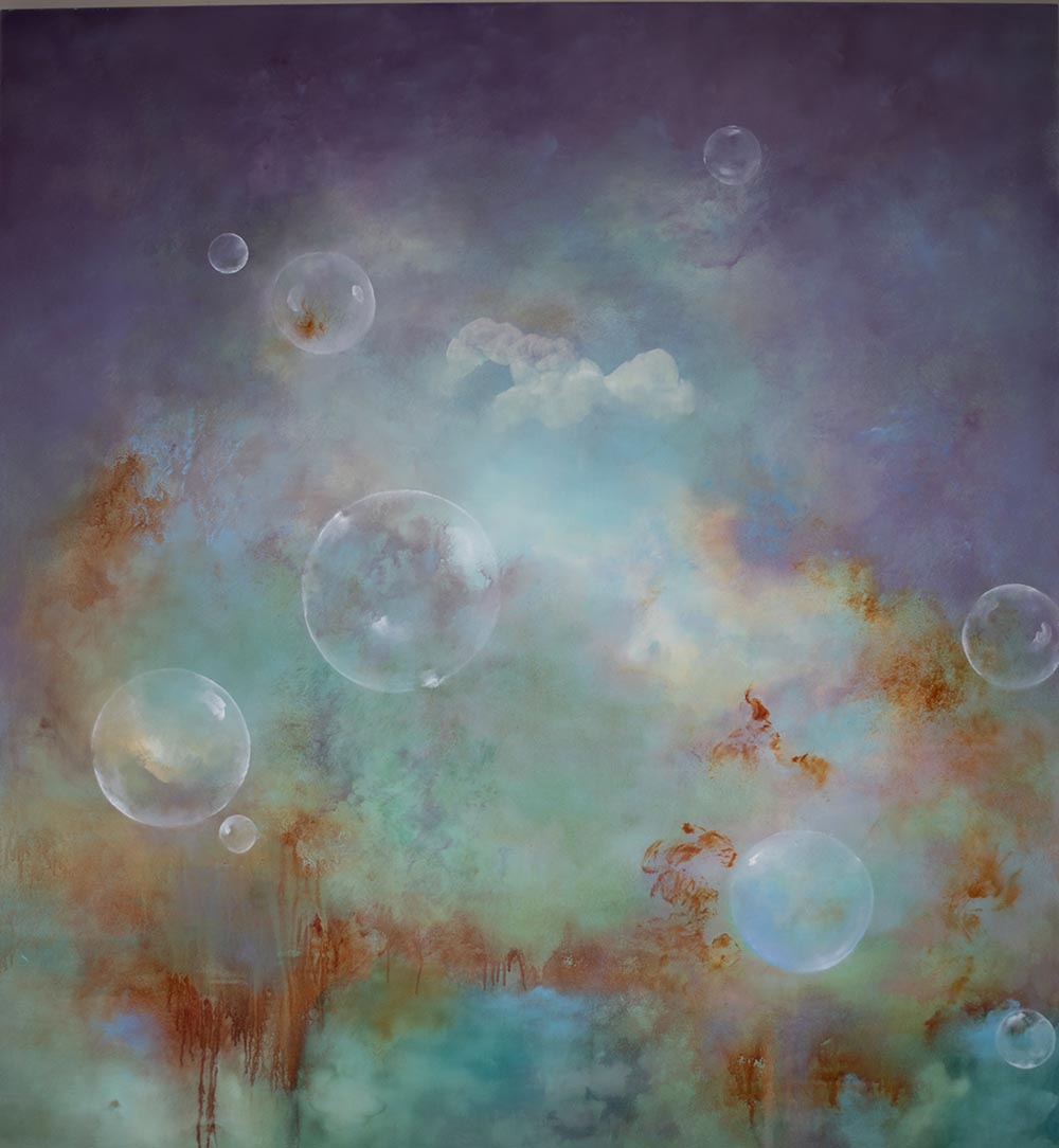 Suzi Morris - On the Breath of Limbs, 2024 Oil on Canvas 130 x 120 x 4 cm